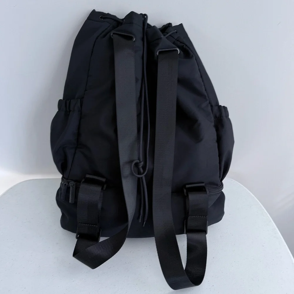 Beyond Yoga Convertible Gym Bag Black Nylon Backpack Shoulder Tote Travel School